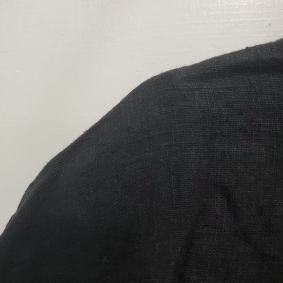 Coldwater Creek Woman's Vintage Black Linen 3 Button Blazer‎ USA Plus Size 2X - Picture 2 of 7